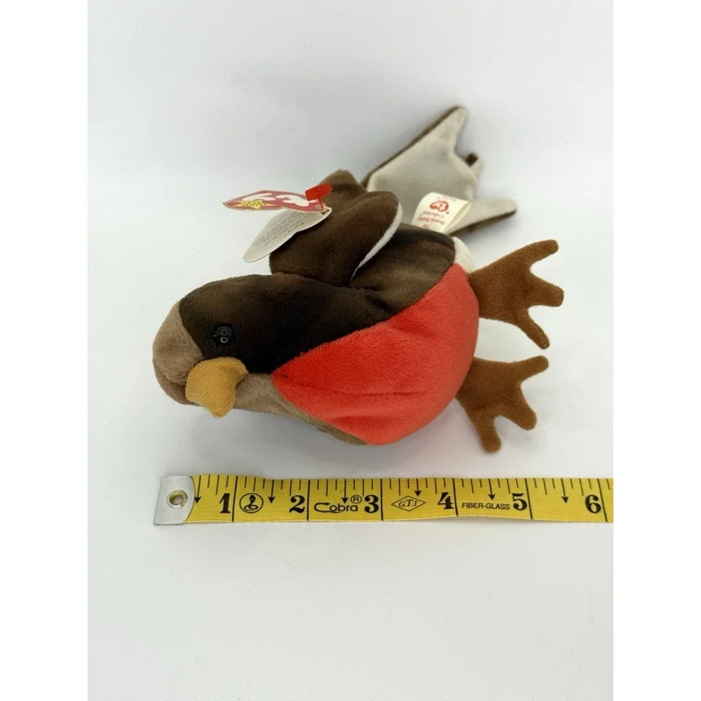 Ty Beanie Baby Early‎ the Robin Bird 1997 Red Breast Plush Toy w/ Tags Vintage